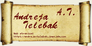 Andreja Telebak vizit kartica
